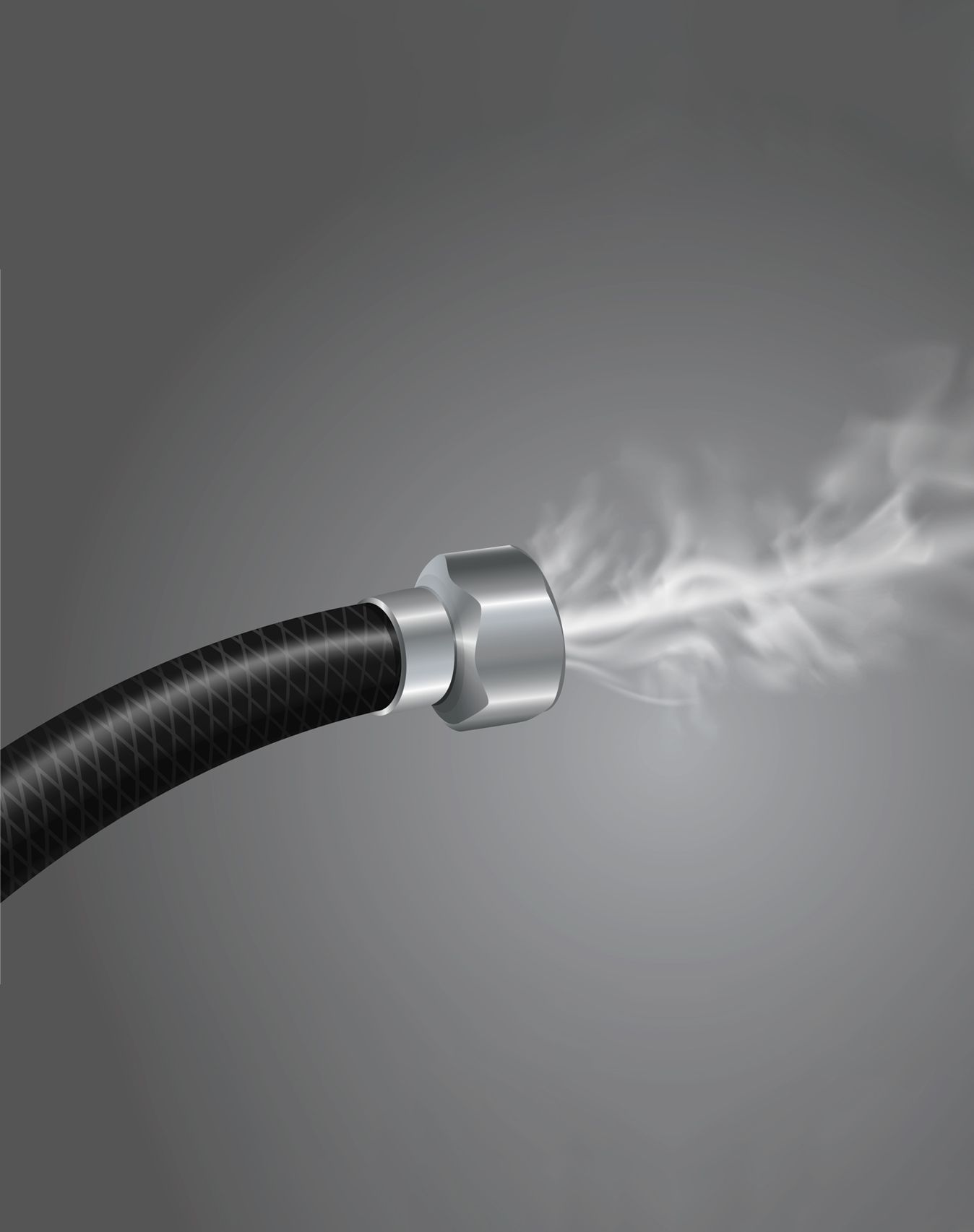 Vue de prêt sur un tuyaux de plomberie