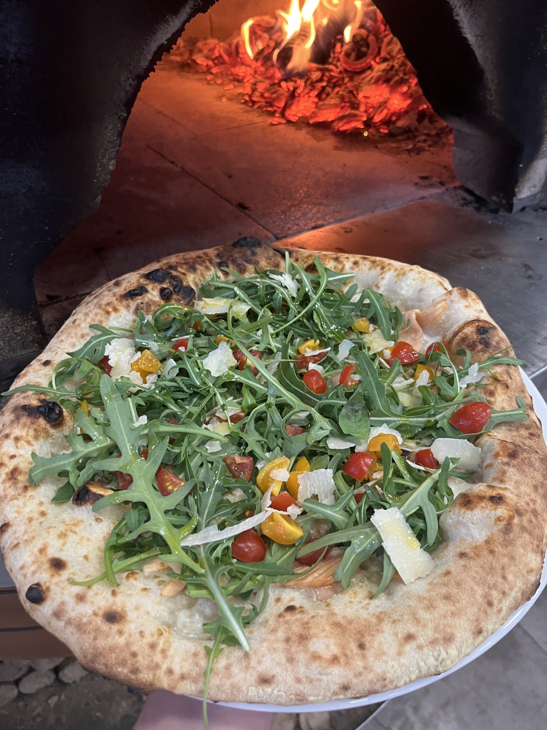 Pizza avec de la roquette