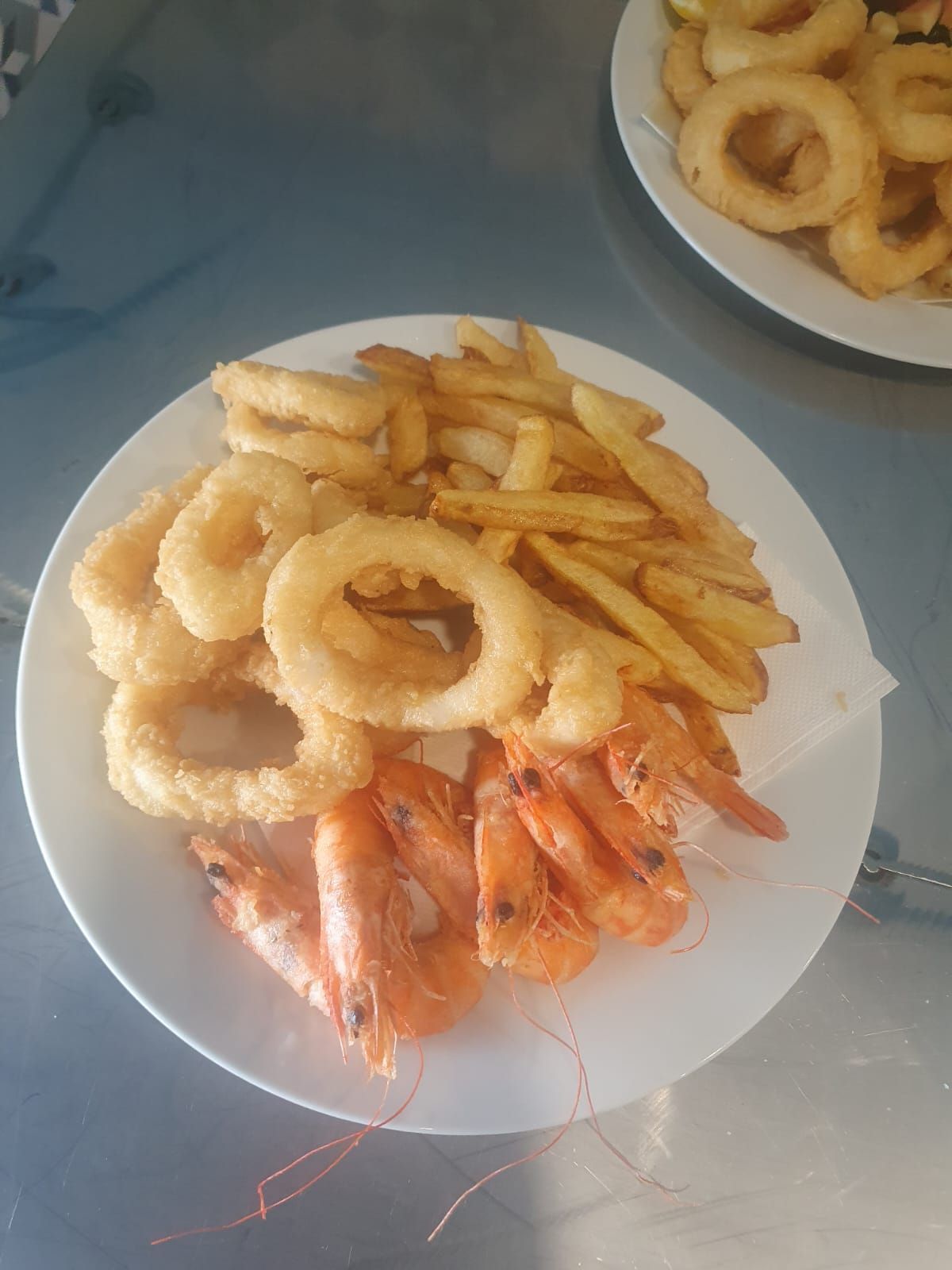 Beignets de calamar et crevettes