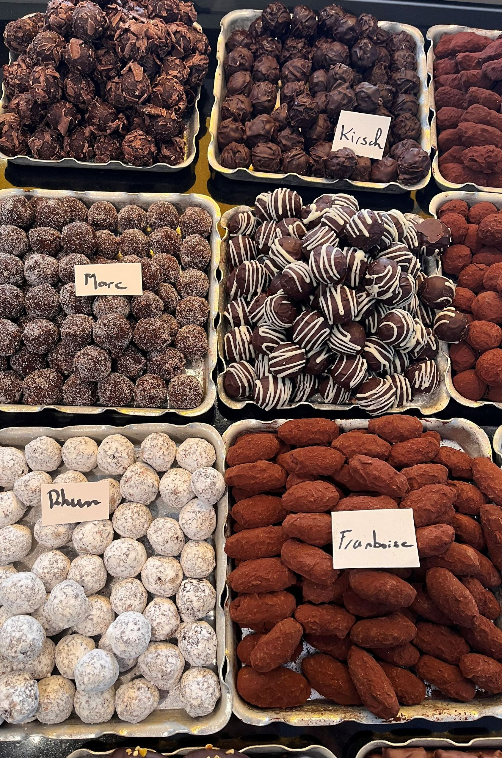 Liste des pâtisseries