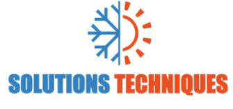 Un soleil, un flocon de neige et un ventilateur dans les tons orange, jaune et bleu.