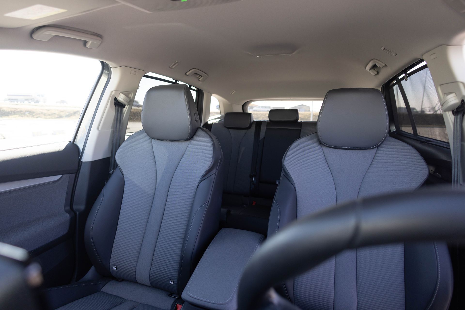 L'intérieur d'un taxi