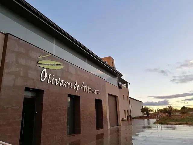 Un edificio con la palabra olivares