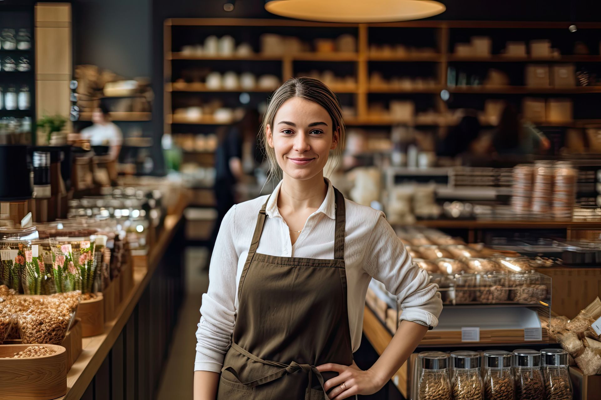 Professionnelle travaillant dans une boutique