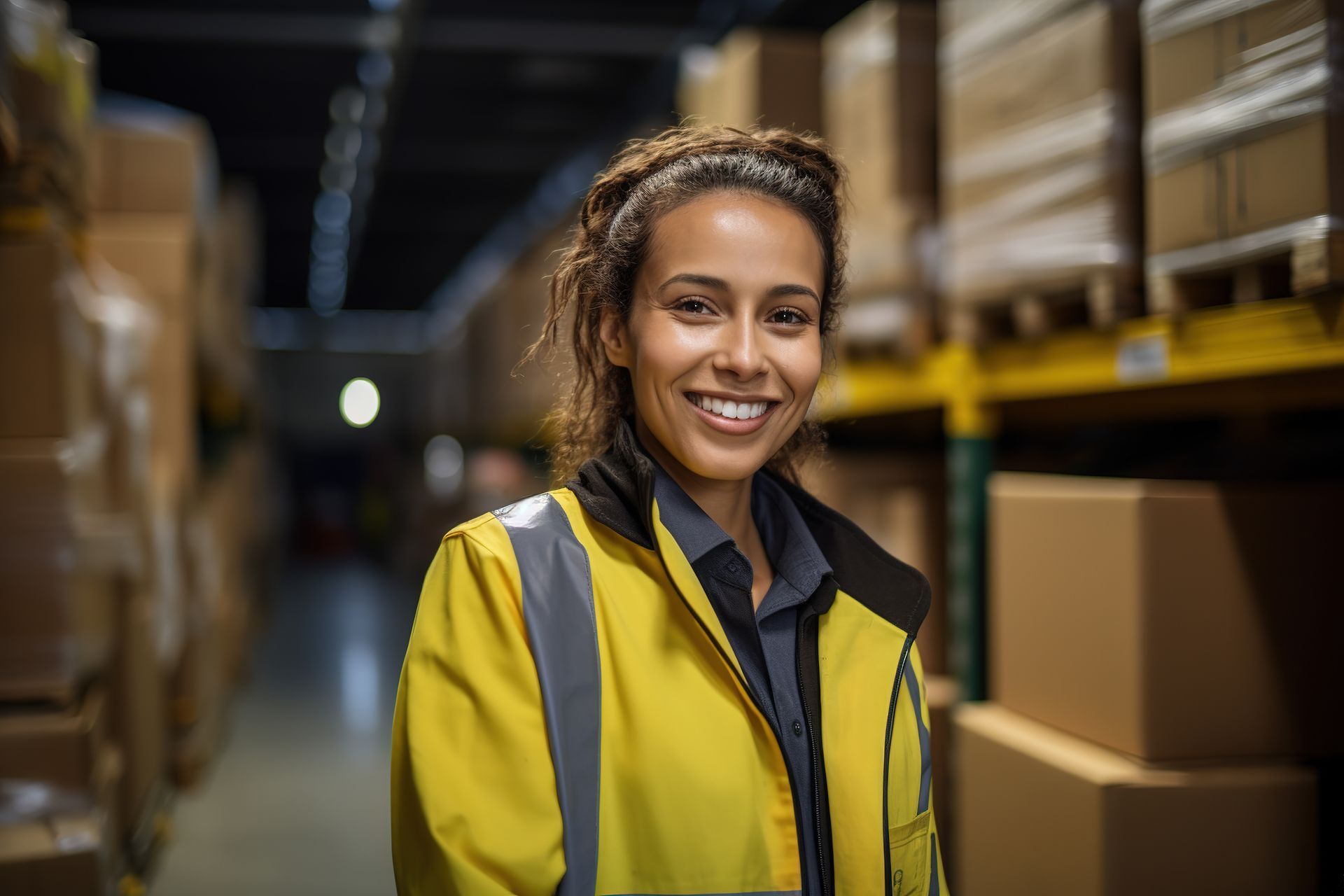 Employée d'un service logistique