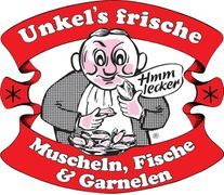 Unkel's Fische See-Muscheln rotes Logo