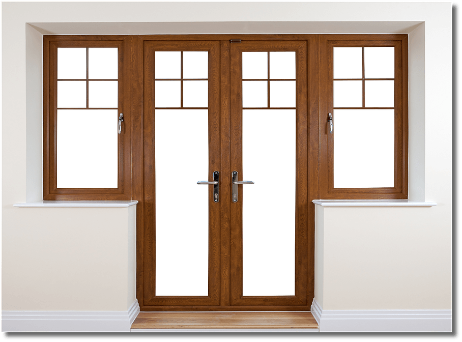 Fenêtre et porte en bois