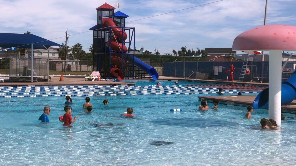 The pool at Community Park, Port Aransas, TX