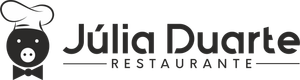 Um logotipo preto e branco para o restaurante julia duarte