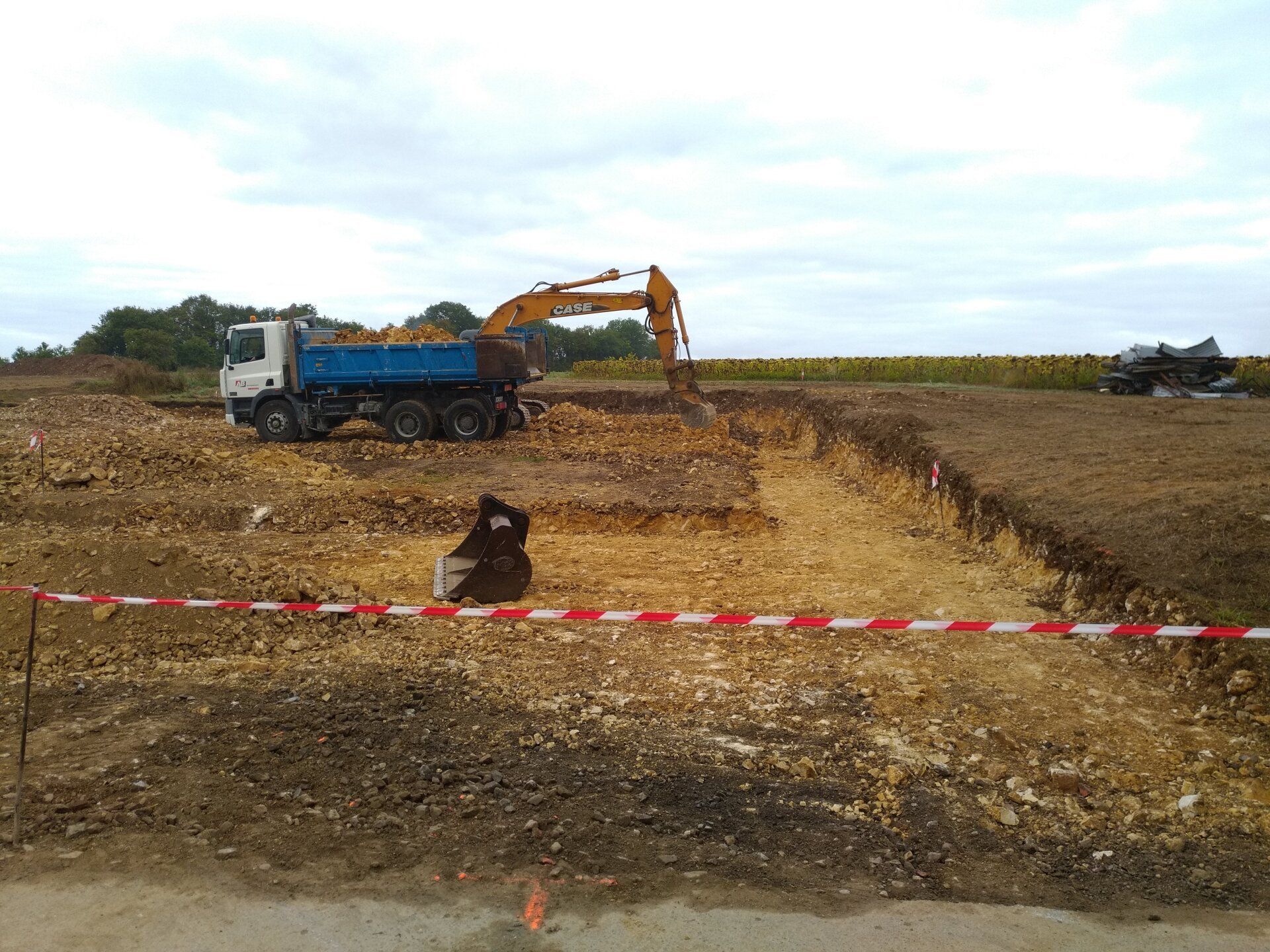 Préparation des trvaaux de terrassement