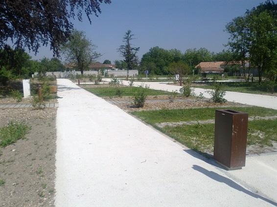 Création d'allées en stabilisé renforcé