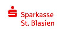 Logo of Sparkasse St. Blasien bank: red S-symbol with text 