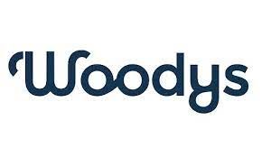 Es ist ein Logo für eine Firma namens Woodys.