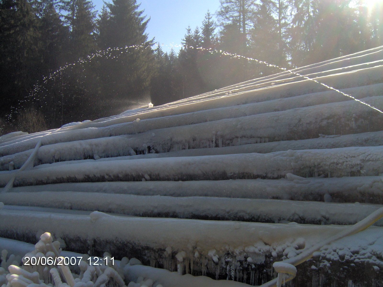 Automatischen Beregnungsanlage für forstwirtschaftliche Anlage