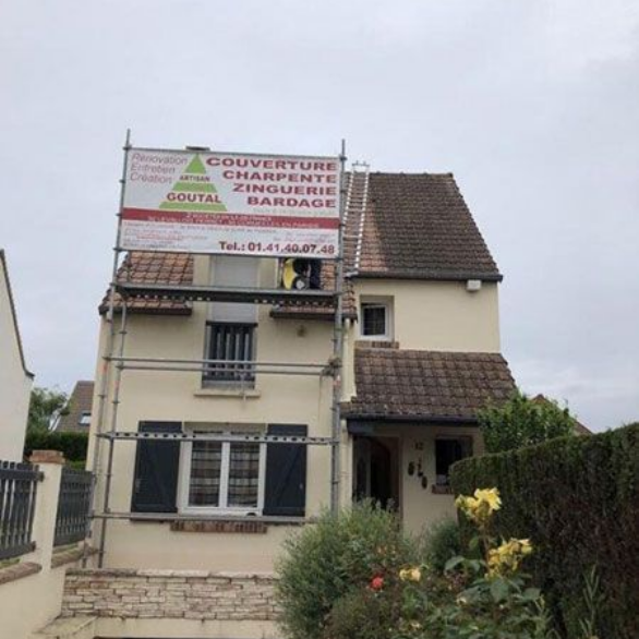 Reprise de crépi sur une façade