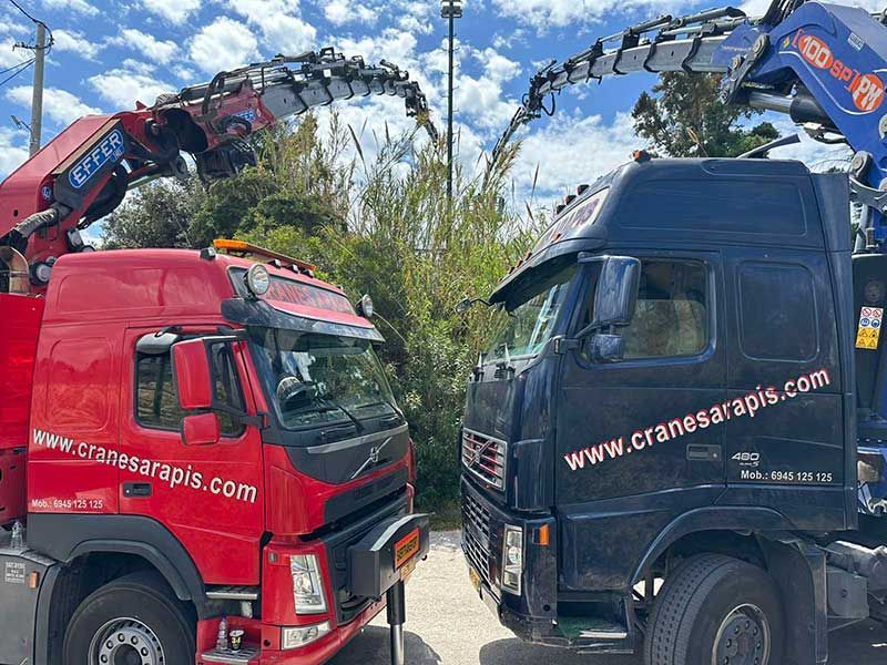Truck-mounted cranes - Cranes Arapis