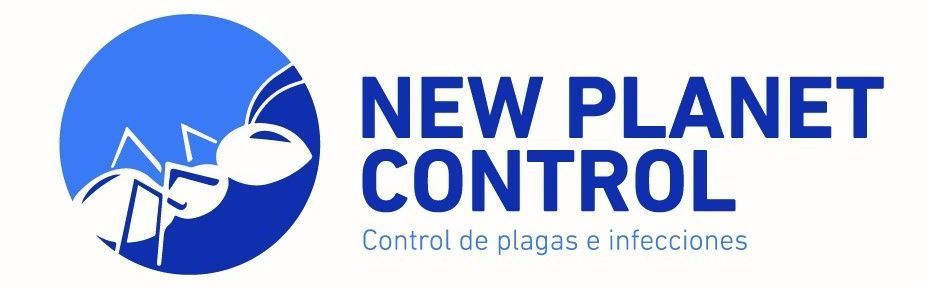 El logotipo de New Planet Control muestra una hormiga en un círculo azul.