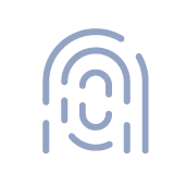 Pictogramme d'empreinte digitale.