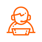 Pictogramme d'une personne portant un casque audio.