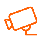 Pictogramme de caméra de vidéosurveillance.
