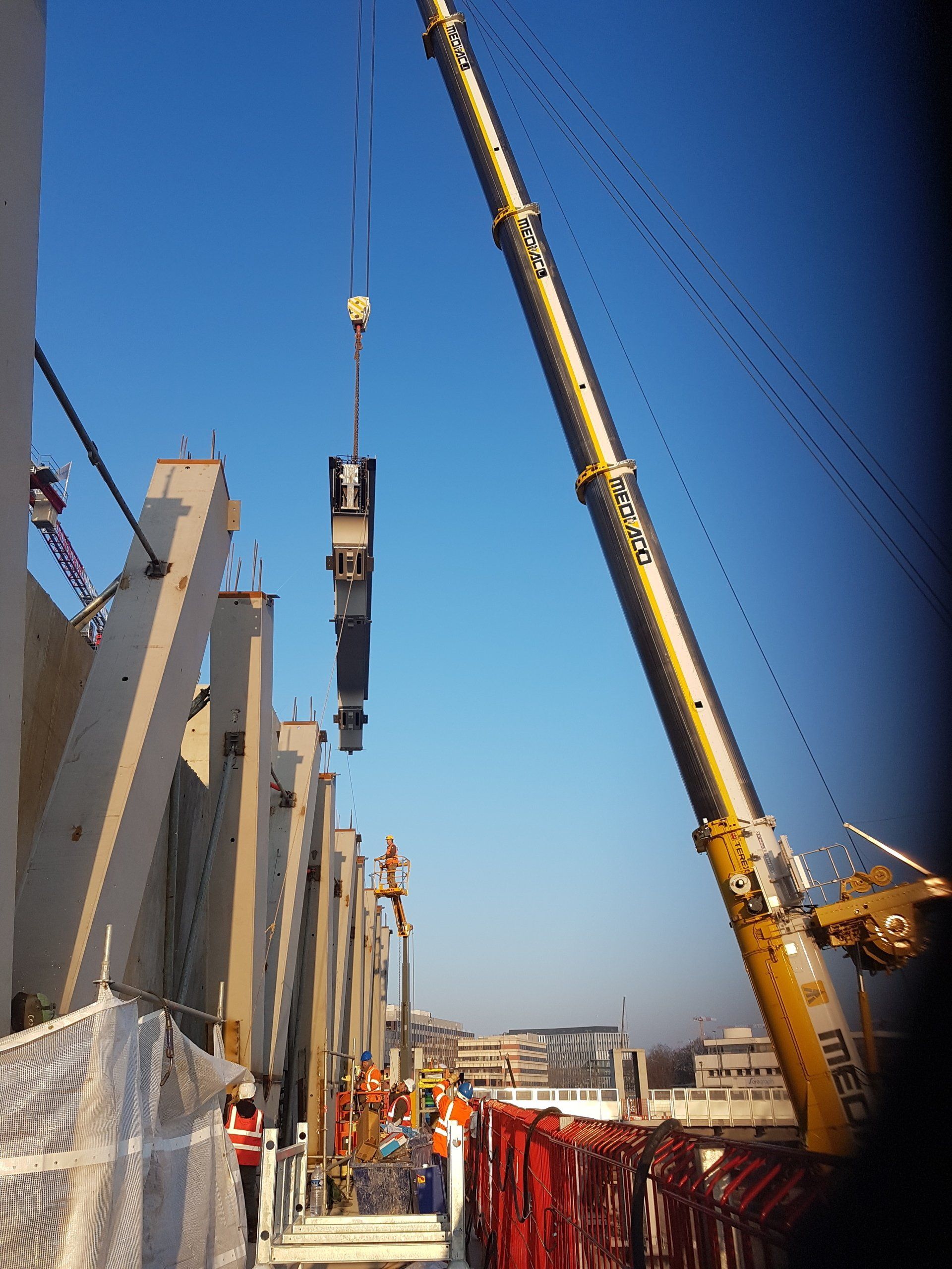 Chantier de construction du siège de VINCI à Nanterre 13