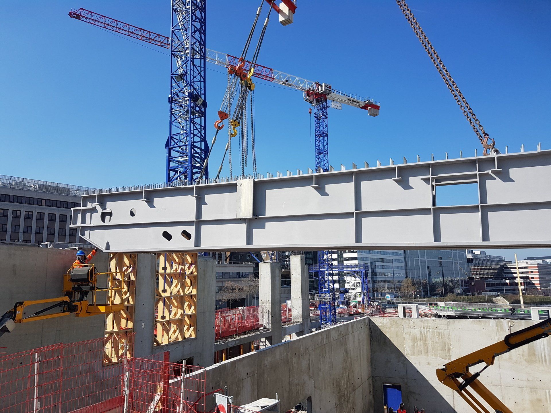 Chantier de construction du siège de VINCI à Nanterre 16