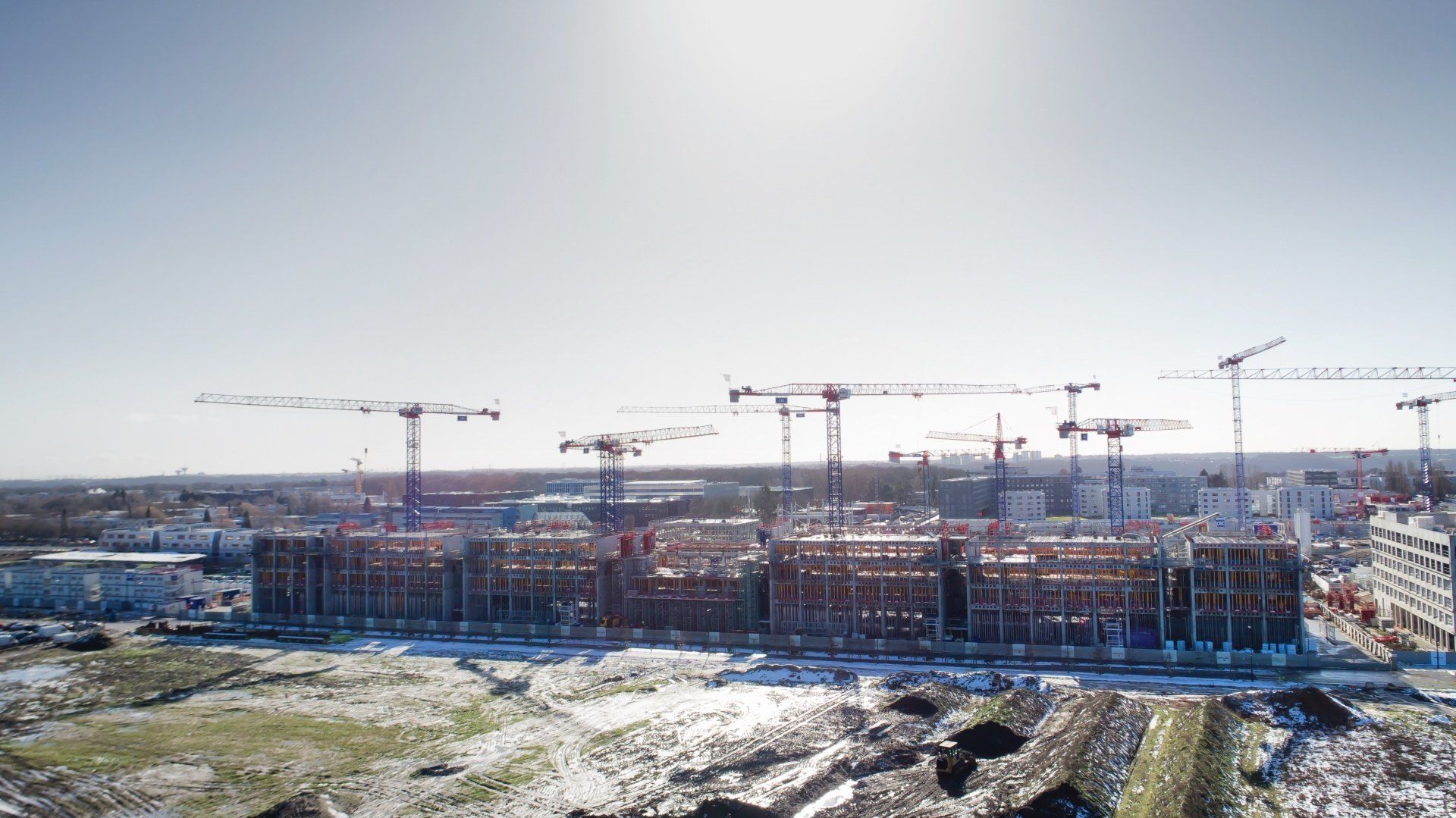 Chantier de construction de l'École Normale Supérieure à Cachan 1