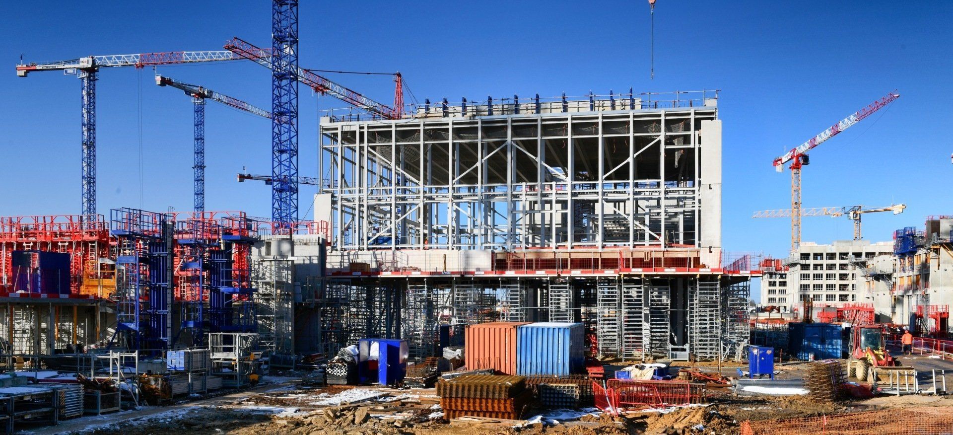 Chantier de construction de l'École Normale Supérieure à Cachan 4