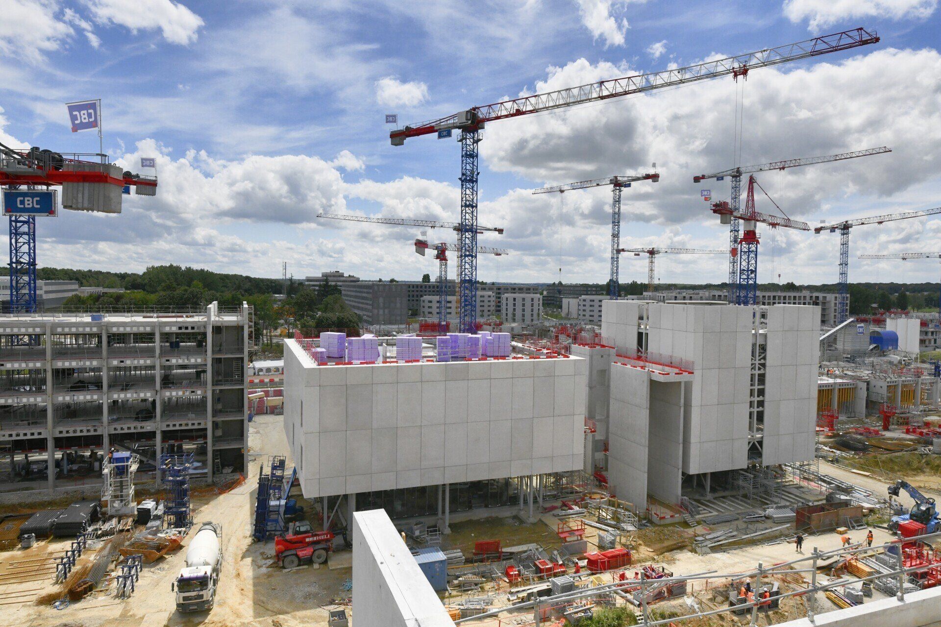 Chantier de construction de l'École Normale Supérieure à Cachan 6