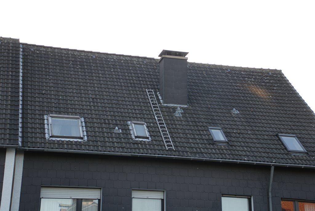 Steildach mit Kaminleiter