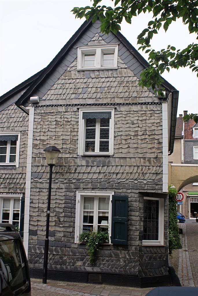 Schieferfassade denkmalgeschützt ohne Gerüst