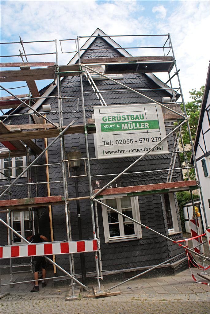 Schieferfassade denkmalgeschützt von vorne