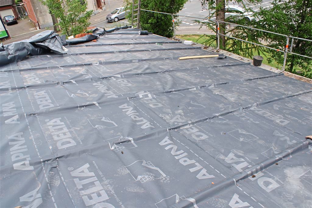 Aufdachdämmung Folierung