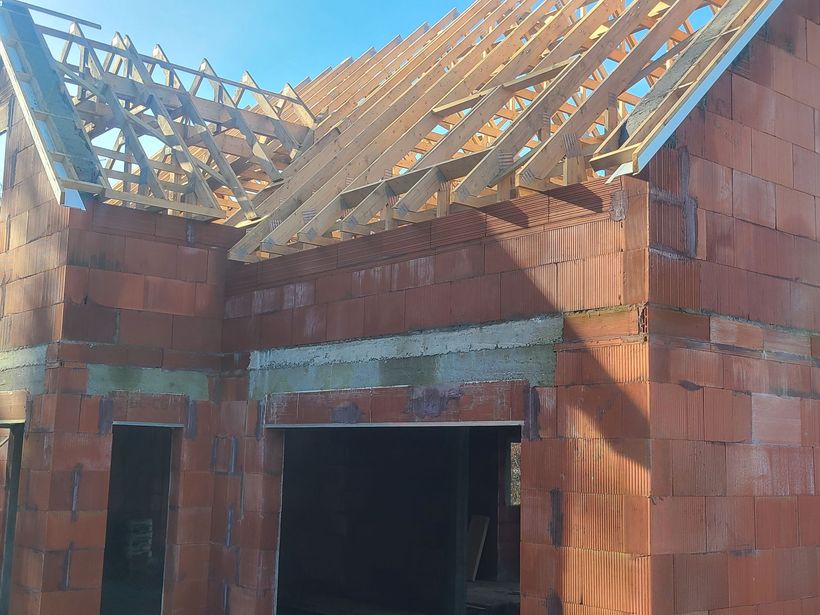 Toiture d'une maison en rénovation