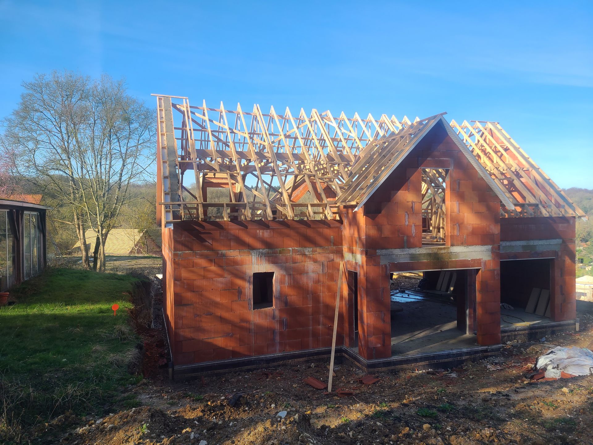 Création de charpente pour maison