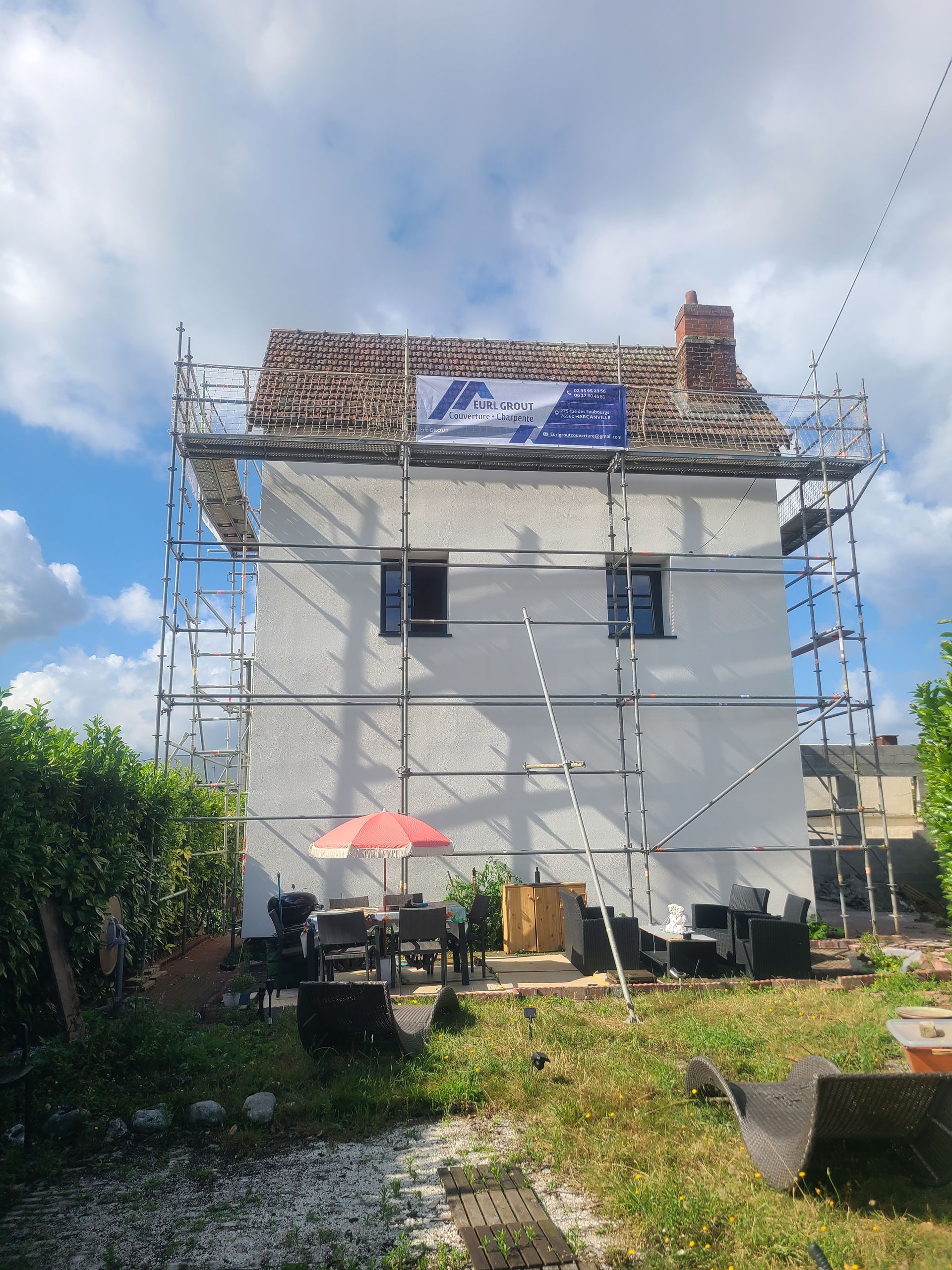 Rénovation par l'entreprise de couverture
