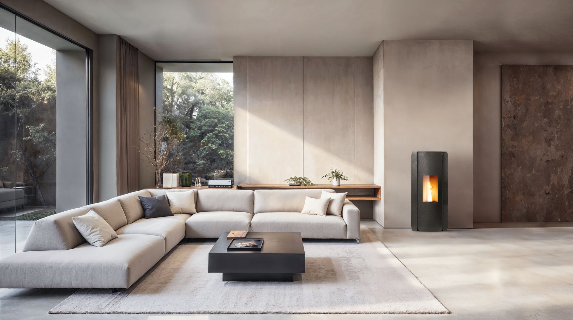 Poêle à granulés Matisse-Brown-imperial-set-01