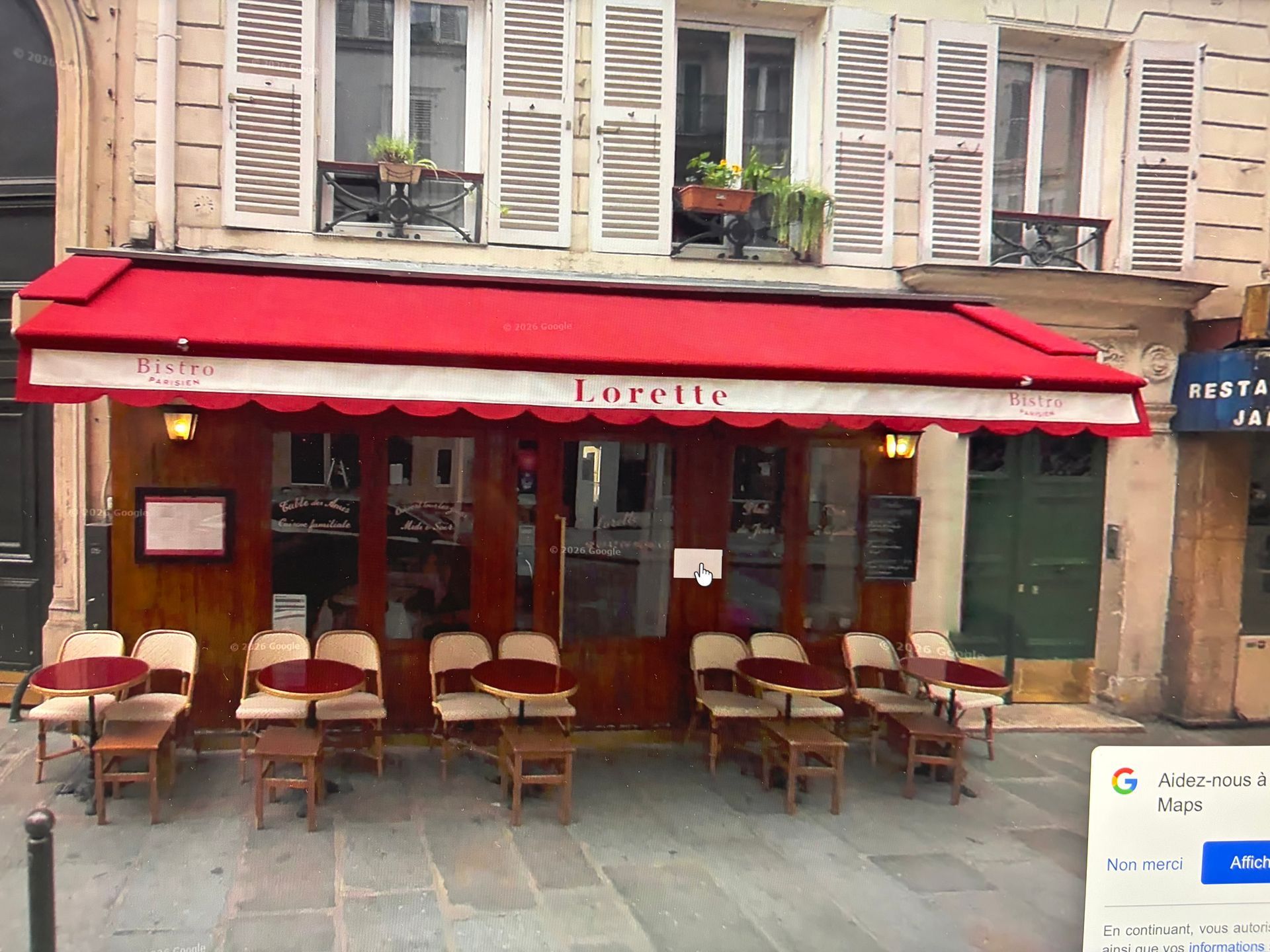 Le store de Lorette.