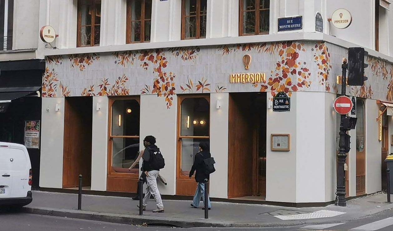 L'enseigne lumineuse d'Immersion.