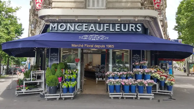 Le store de Monceau Fleurs.