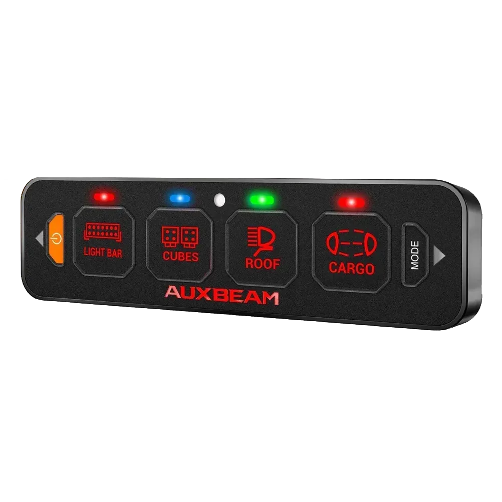 Auxbeam rofaborð 4 rofa slim