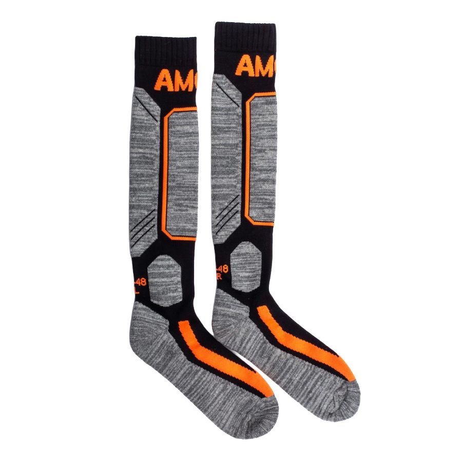 Amoq sokkar svartir/orange 43-48