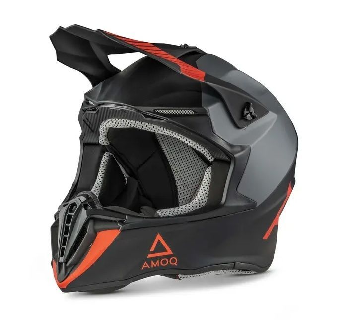 Amoq Airframe hjálmur svartur/rauður
