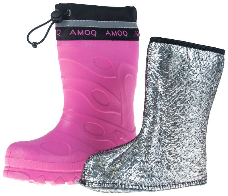 Amoq Freetime barna stígvél bleik