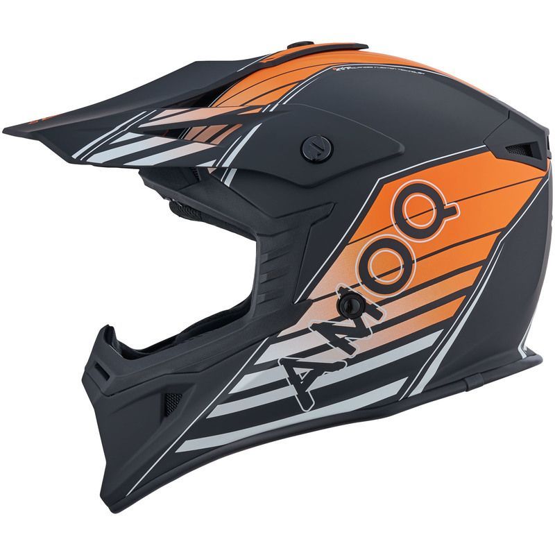 Amoq Meteor hjálmur svartur/orange