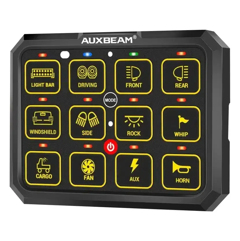 Auxbeam rofaborð 12 rofa
