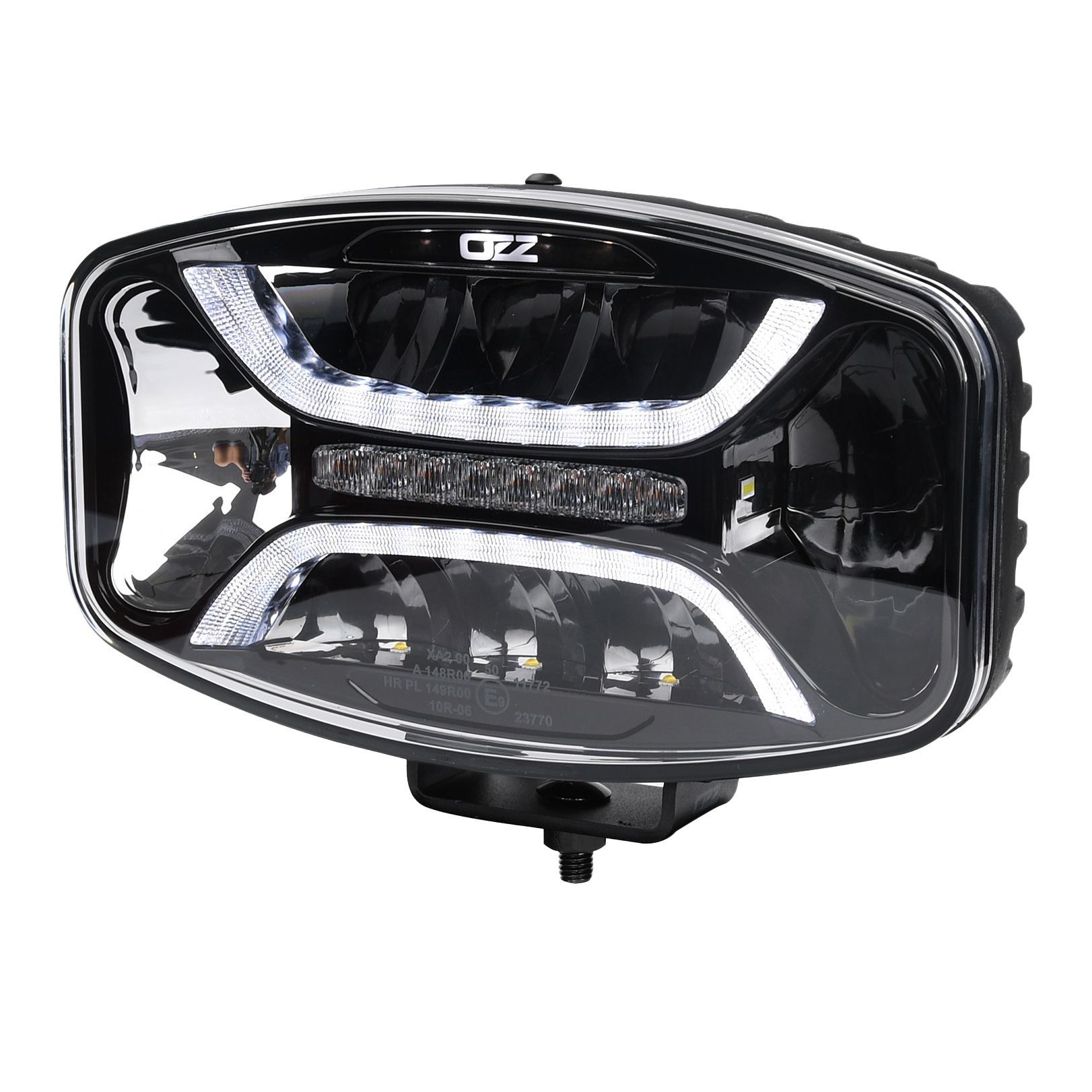 OZZ XO1P LED kastari með blikki og stöðuljósi