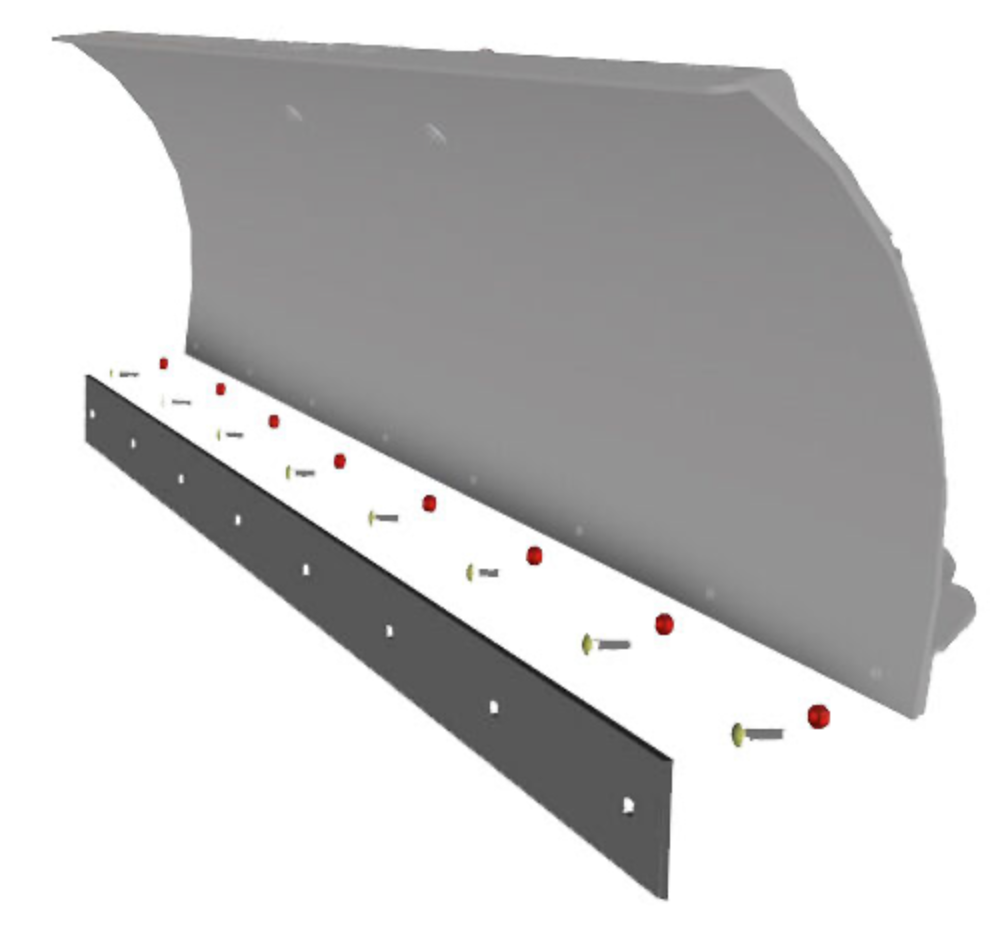 Gúmmíblað á snjótönn 132 cm.