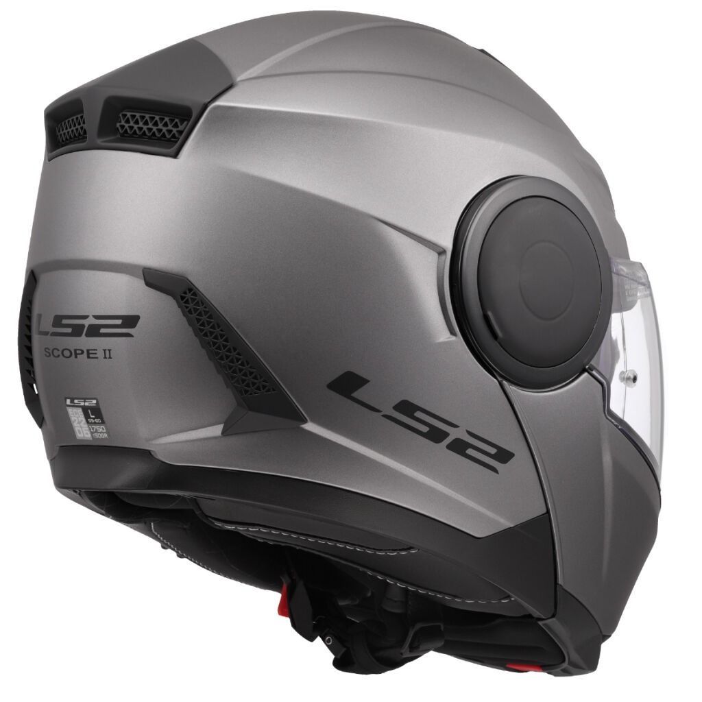 LS2 Scope kjálkahjálmur titanium grár