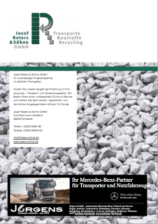 Broschüre von Josef Reters und Söhne GmbH